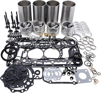 Engine V1200 Overhaul Rebuild Kit For Kubota B2150 B9200 Tractor RX245 RX275 RX2750 Loader Replacement