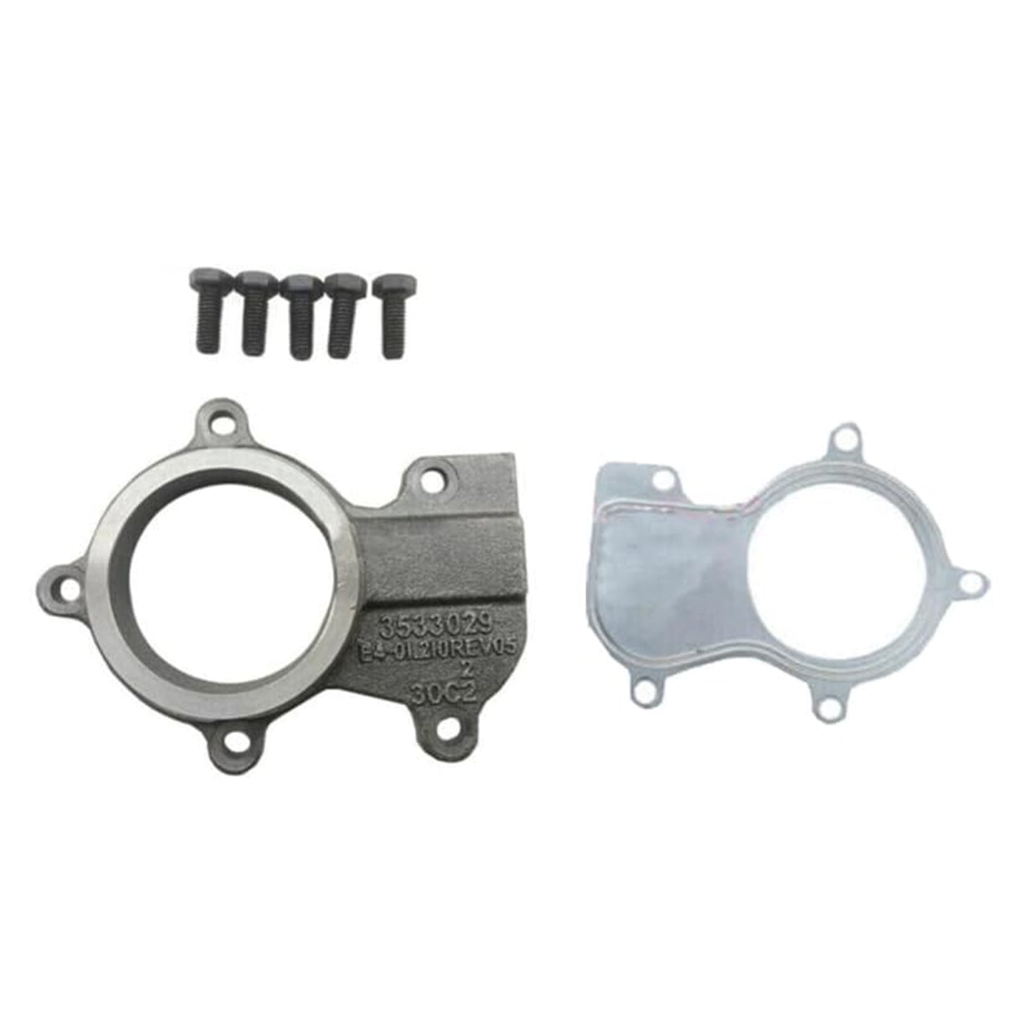 3533029 Exhaust Flange Compatible With HX30W HX35W Turbo on Cummins Engine 4BT 3.9L