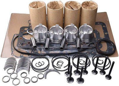 TD27 TD27T Engine Rebuild Kit w/ Valves for Nissan TCM D21 D22 with Gasket