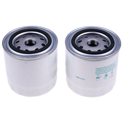 2X 1J800-43170 1J800-43172 Fuel Filter Compatible with Kubota Engine KX040-4 L3301DT L3301F L3560DT L3901DT L3901F L4060DT L47 L4701DT L4701H M6060HD M62 M7060HD MX4800 MX5200 MX5800