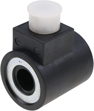 New 5/8" Hole Solenoid Valve Coil 6356012 3-Prong DIN Connector with Cap Compatible with HydraForce Stems 10 12 16 38 58 Series