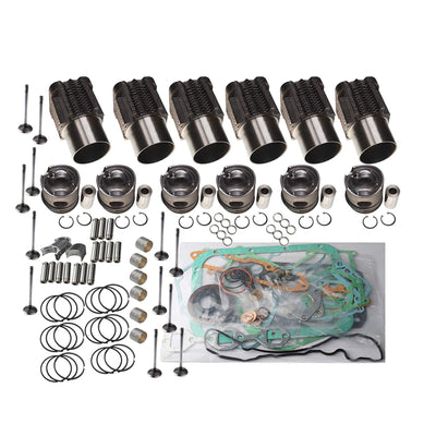 New Overhaul Rebuild Kit Compatible with Deutz BF6L913 Engine 6-Cylinder